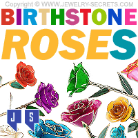 Birthstone Roses 24k Gold Dipped Trim Genuine Rose Birthstone Roses 24k Gold Dipped Trim Genuine Rose