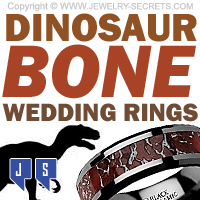 Dinosaur Bone Wedding Rings