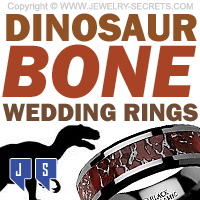 Dinosaur Bone Wedding Rings Dinosaur Bone Wedding Rings