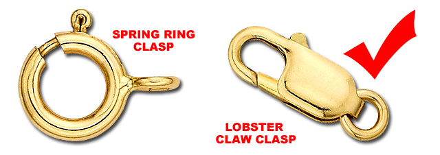 Lobster Claw Clasp Versus Spring Ring Clasp
