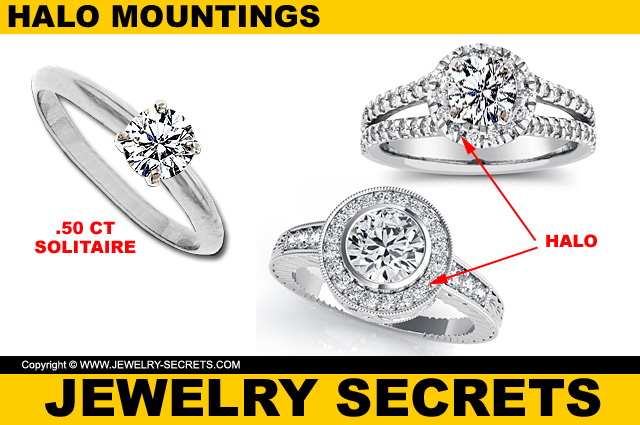 Put Your Solitaire Diamond Into A Halo Mounting