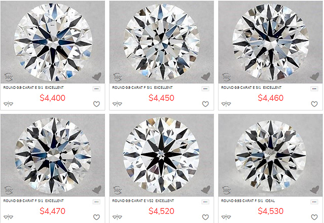 90 Point Diamond Prices