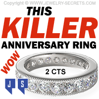 Killer 2 Carat Diamond Anniversary Ring