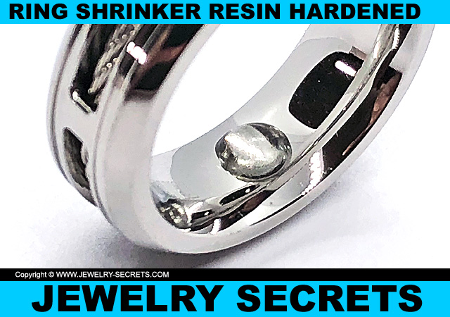 Ring Shrinker Resin Hardened On Ring