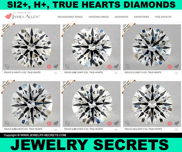 SI2 H And Higher Quality Best Cut Diamonds