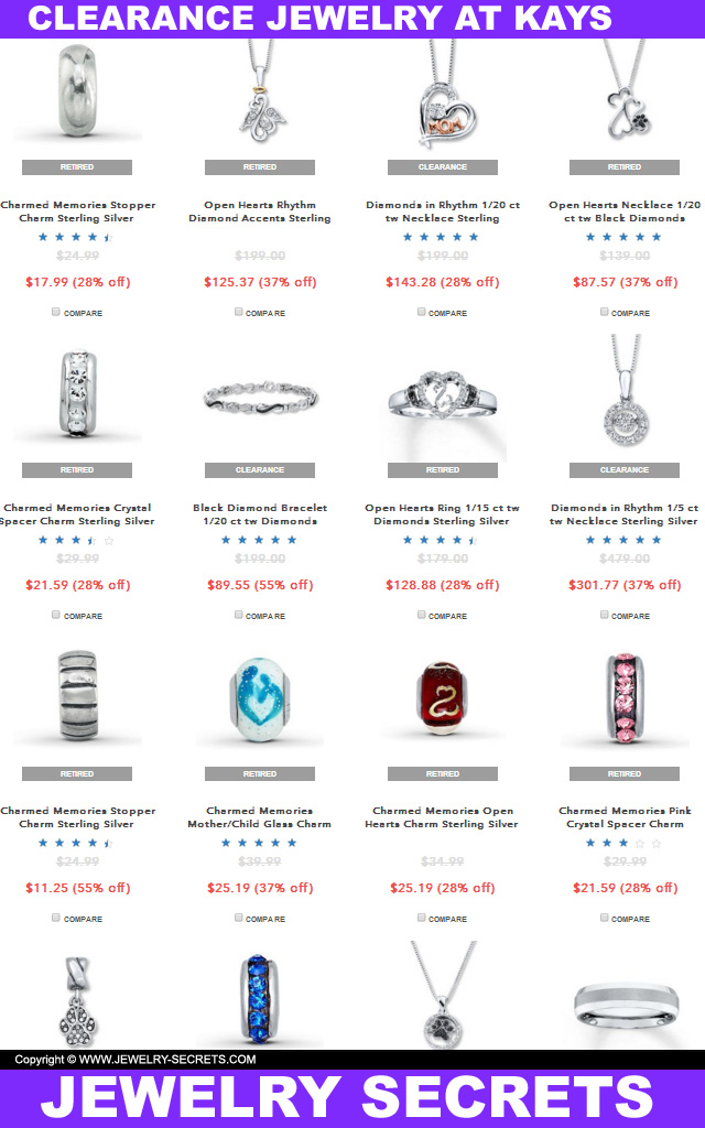 10 Percent Off Clearance Jewelry At Kay Jewelers