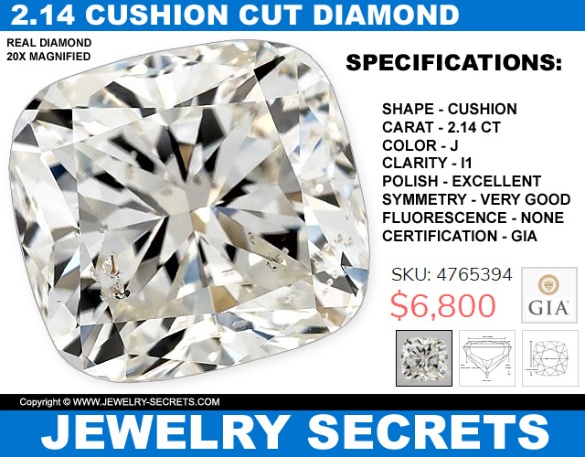 Cushion Cut Diamond Deal Of The Day