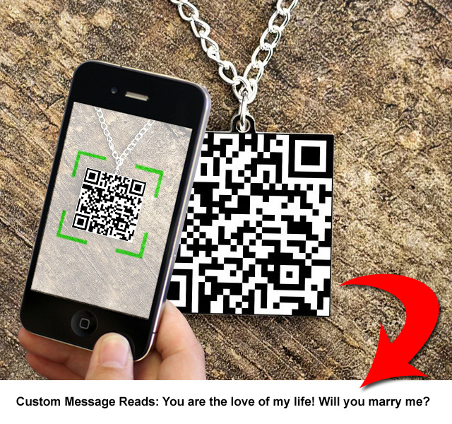 Custom QR Code Secret Message