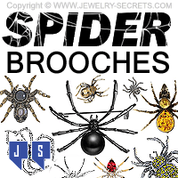 Halloween Spider Brooches