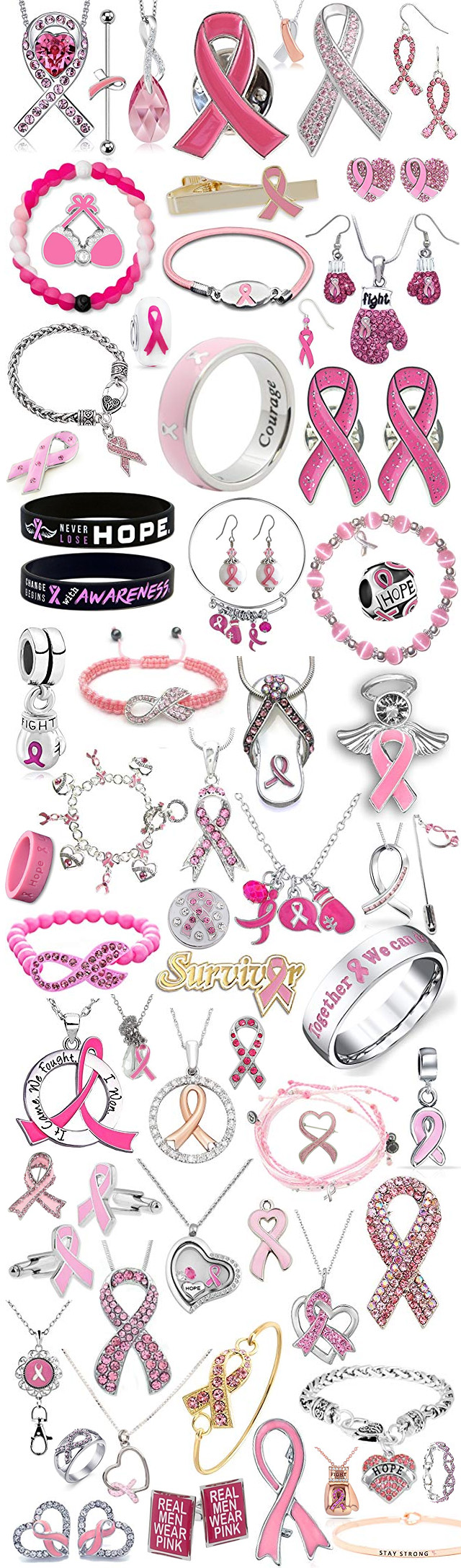 Pink Breast Cancer Awareness Jewelry