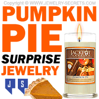 Pumpkin Pie Surprise Jewelry In A Candle