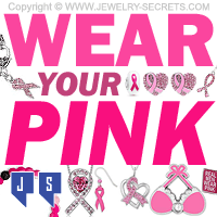 Wear Your Pink Jewelry For Breast Cancer Awareness Month