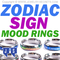 Zodiac Sign Constellation Mood Rings