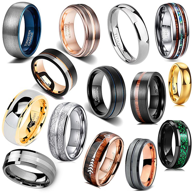 Modern Mens Wedding Rings
