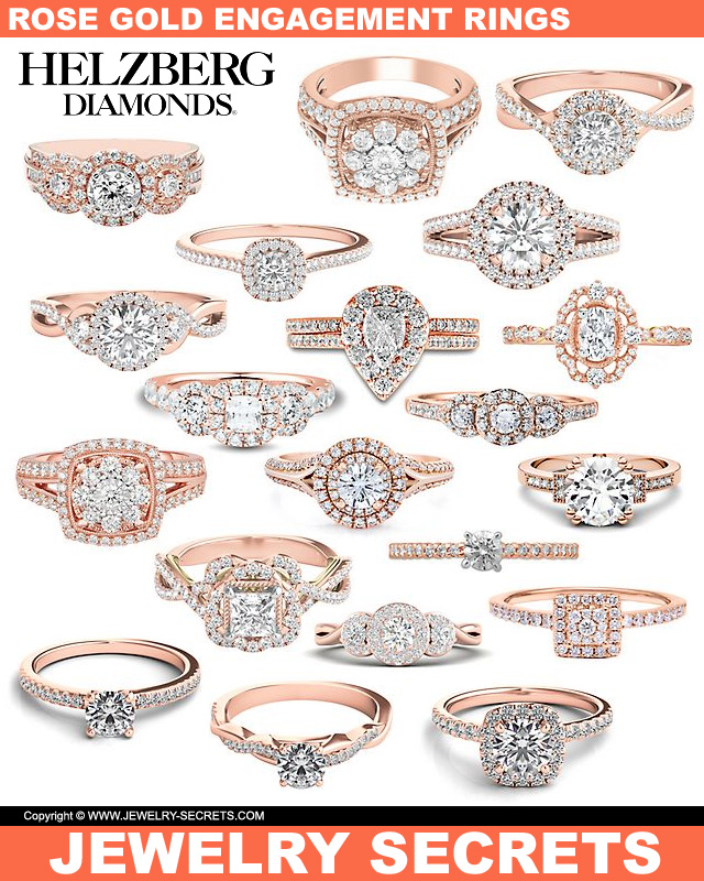 Helzberg Diamonds Rose Gold Engagement Rings