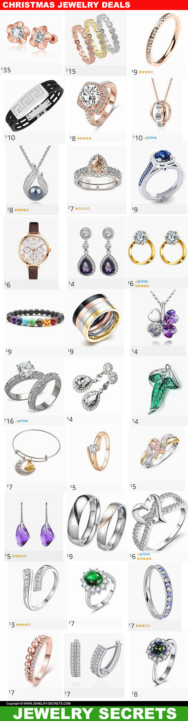 Christmas 2018 Jewelry Deals