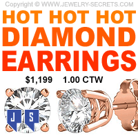 Hot 1-00 Carat Diamond Stud Earrings