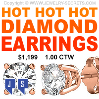 Hot 1-00 Carat Diamond Stud Earrings Hot 1-00 Carat Diamond Stud Earrings