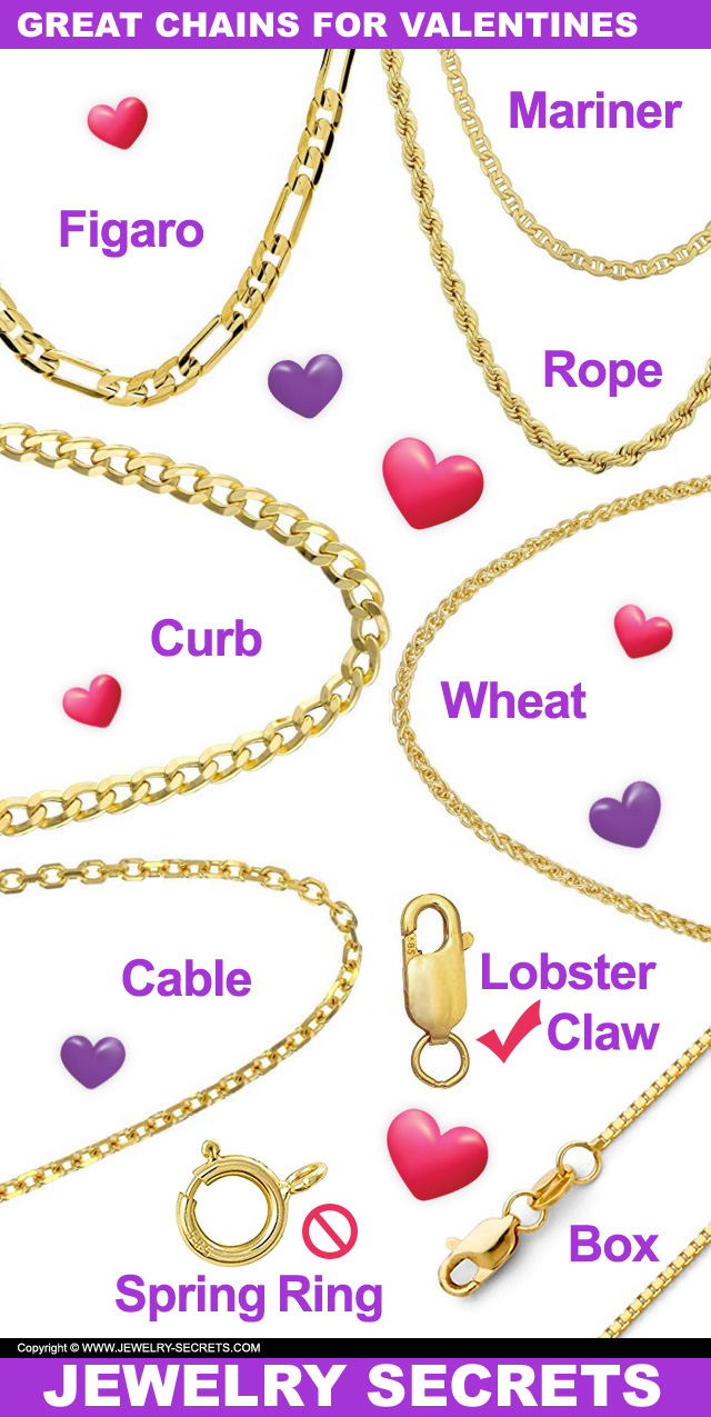 Great Gold Chains For Valentines Day