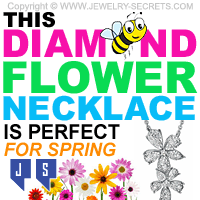 Diamond Flower Necklace Diamond Flower Necklace