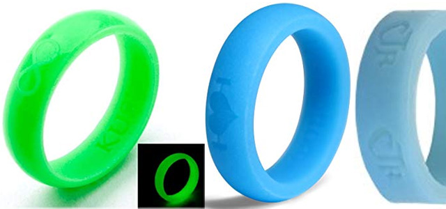 Glow-In-The-Dark Silicone Wedding Rings