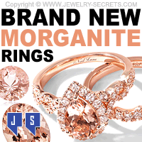 Brand New Morganite Rose Gold Rings