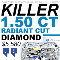 Cheap 150 Carat Radiant Cut Diamond 5580