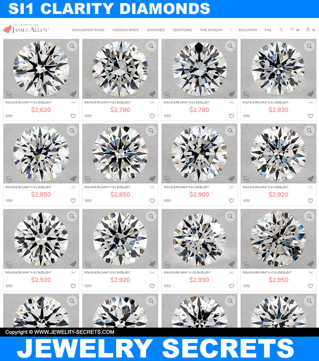 Great SI1 Clarity Diamonds
