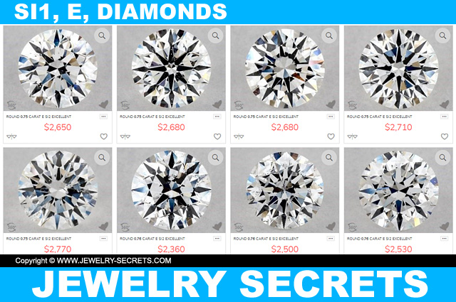 Recommended Diamond Quality SI1 E