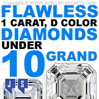 Flawless 1 Carat D Diamonds For Under 10 Thousand Dollars