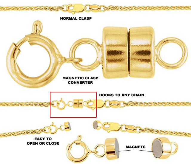 Magnetic Clasps Make Any Chain Easier To Open Or Close