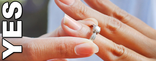 Put Your Engagement Ring On Like This