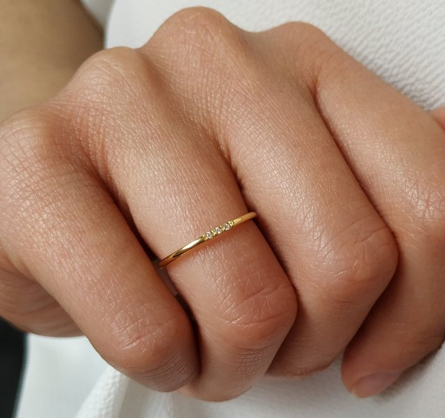 Ultra Thin Diamond Ring