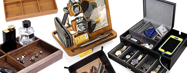 Mens Jewelry Desk Charger Organizers Mens Jewelry Desk Charger Valet Organizers
