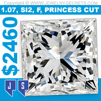 107 Princess Cut Diamond SI2 F For Only 2460