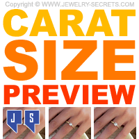 Diamond Carat Size Preview On Finger