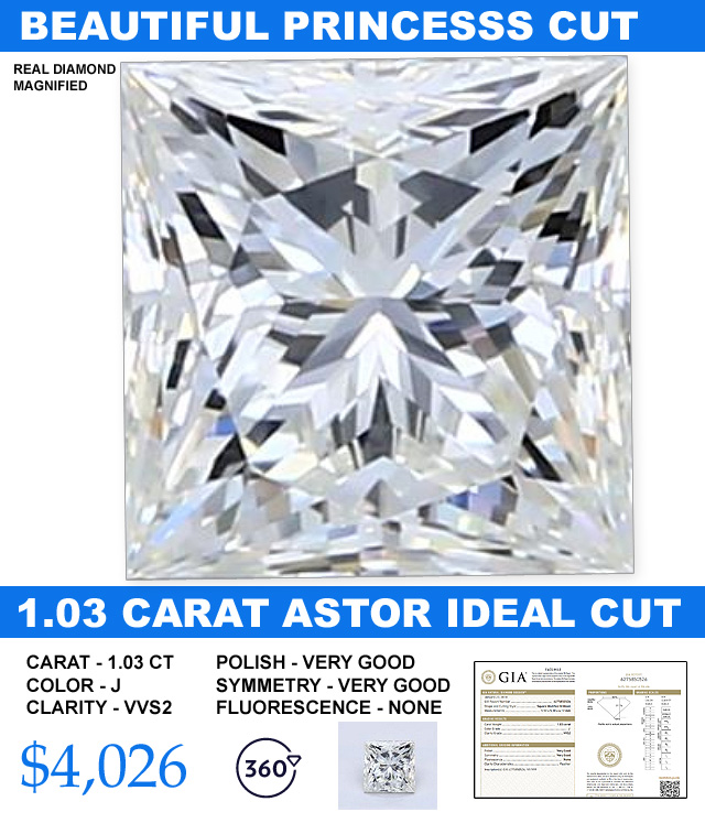 Killer Princess Cut Diamond For Just 4 Grand