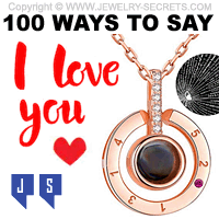 100 Ways To Say I Love You Rings Necklaces Bracelets Earrings Jewelry Rose White Yellow 100 Languages