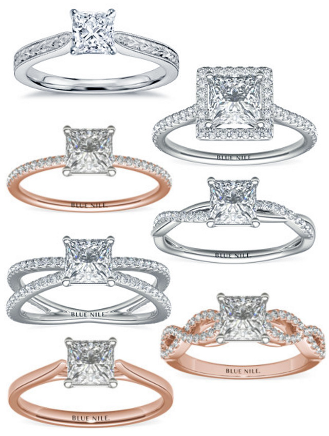 Beautiful Engagement Rings For A Princess Cut Diamond