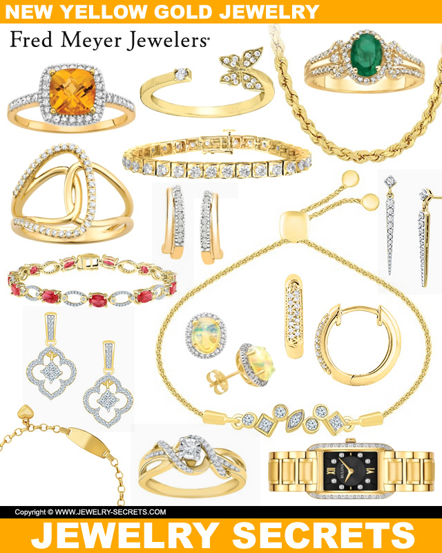 Brand New Yellow Gold Jewelry From Fred Meyer Jewelers