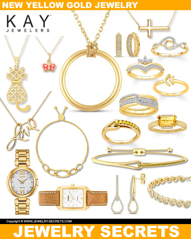 Brand New Yellow Gold Jewelry From Kay Jewelers