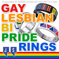 Gay Lesbian Bi Pride Rings