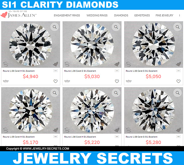 SI1 Clarity Diamonds