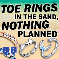 Toe Rings In The Sand Nothing Planned Great Toe Rings For The Beach