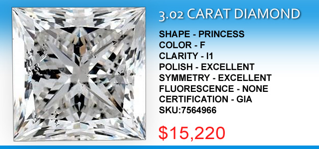 3 Carat Princess Diamond Deal