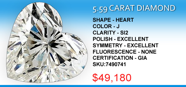 5-59 Carat Heart Cut Diamond Deal