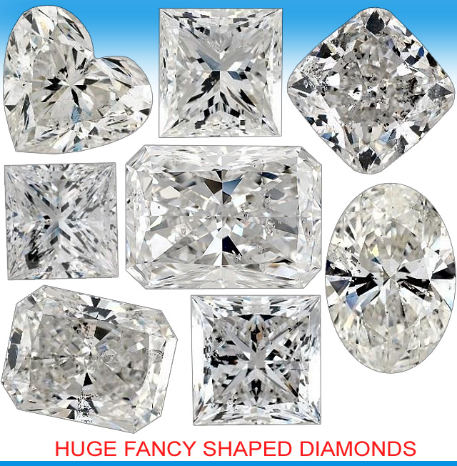 Huge Fancy Shaped Diamonds