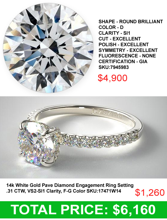 6 Thousand Dollar Diamond Engagement Ring Budget