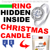 Ring Hidden Inside Christmas Candle