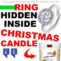 Ring Hidden Inside Christmas Candle Ring Hidden Inside Christmas Candle